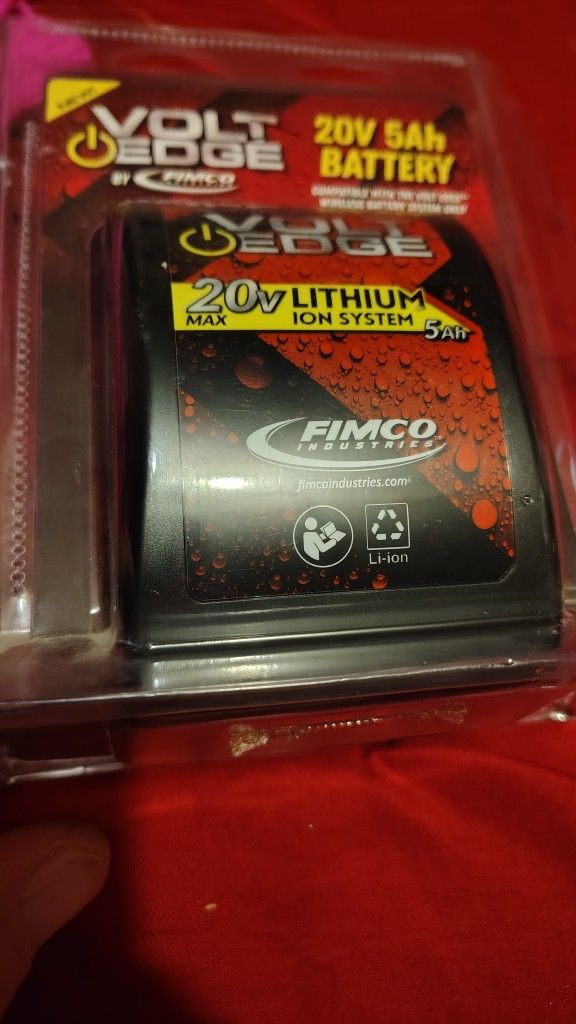 FIMCO 20V Li-Ion VOLT EDGE 5.0Ah Battery Pack 20V-5.0AH-BAT BRAND NEW