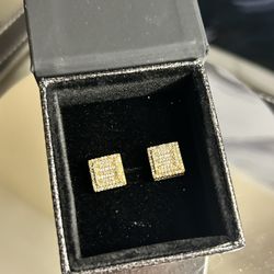 10k Diamond Earrings 