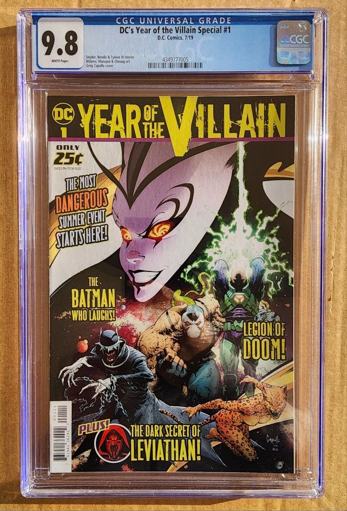 DC's Year of the Villain Special 1 (CGC 9.8) Cert (contact info removed)