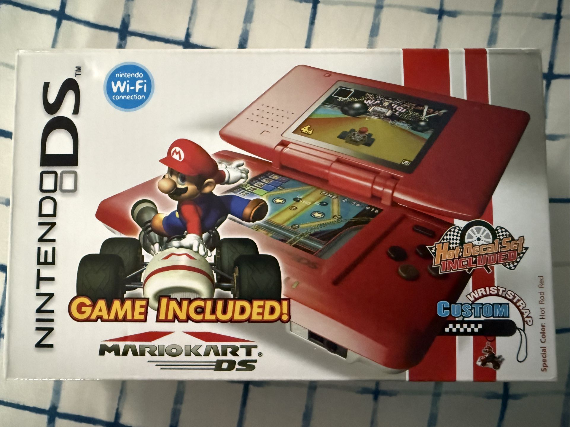 NEW Nintendo DS Original Mario Kart Bundle Hot Rod Red Sealed SELL/TRADE