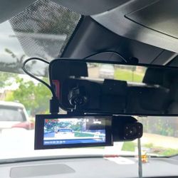 3-Way Dash Cam (Front, Inside, Rear) + 32GB SD Card - Full HD 1080P - New