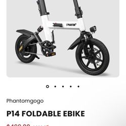PHANTOM GOGO P14 EBIKE (WHITE) NEW