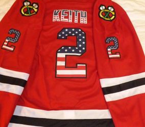 Chicago Blackhawks Duncan Keith USA Edition Jersey W Stanley Cup Patch