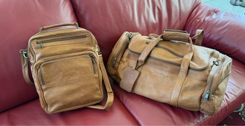 Orvis Leather Duffle Bag & Shoulder Bag