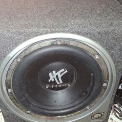 Car Subwoofer HIPHONICS DUAL4-Ohms COILS 