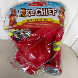 Melissa and Doug fire chief role play set ages 3yr to 6 yr