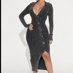 Fashion Nova Maxi Dress Size Large 