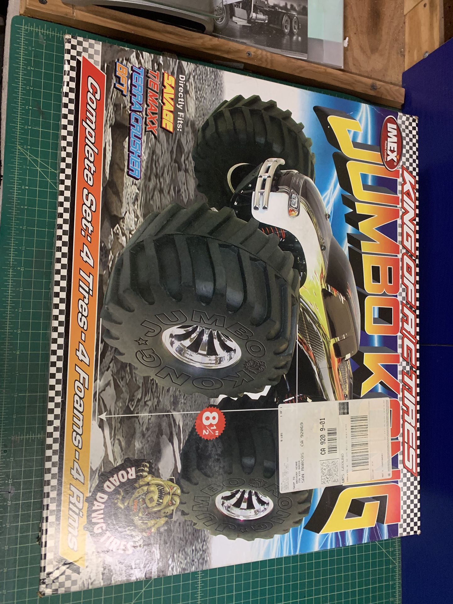 Jumbo Kong 8 1/2” RC wheels and tires For T/E Maxx savage terra crusher