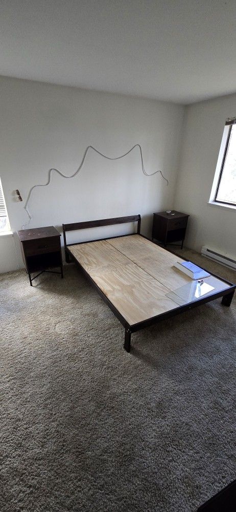 Full Bed Frame And 2 Night Stands