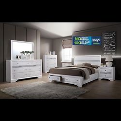 4pcs WhiteBedroom Set With Ortho Matres!!