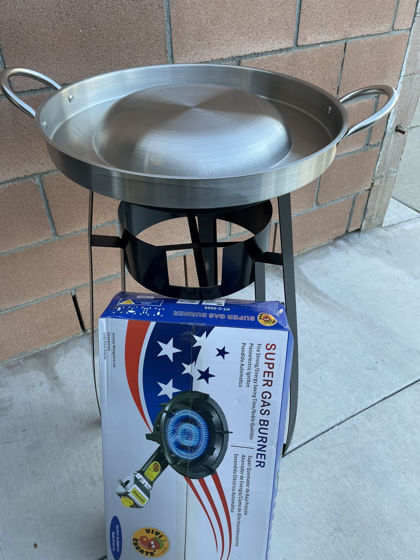 Set De 3ps Quemador Base Y Disco Para aser Tacos.