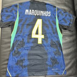 Camiseta Jersey Brasil Marquinhos L XL