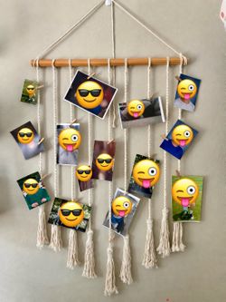 Macrame Picture/card holder