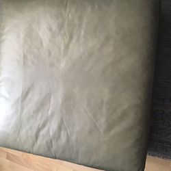 LARGE Pottery Barn Leather Ottoman 