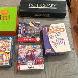 Board Games And Puzzles - $3 Each 