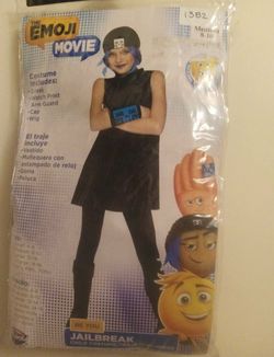 emoji movie jailbreak costume size medium 8/10.  New.