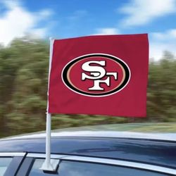 49ers Car Window Flag