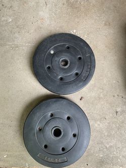 Two 15 lbs weights