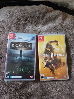 Nintendo Switch Bioshock Collection Mortal Kombat 11 CASE ONLY No Games