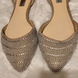 INC Womens Elegant Sequined Flats
