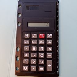 Math Calculator Solar Battery Powered & ruler  