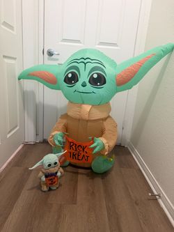 Star Wars Baby Yoda Inflatable and walking plush