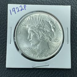1922 P Peace Dollar 