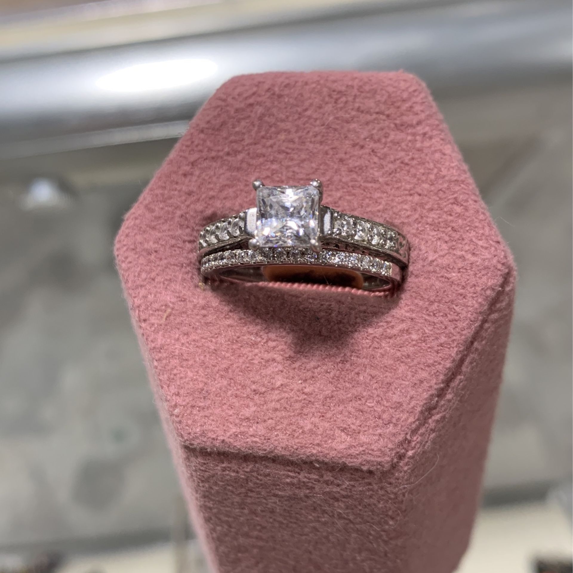 Sterling Silver Ring Size 10 Engagement wedding 