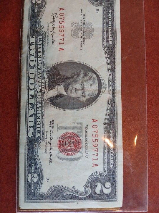 Uncirculated Silver Cirtificate Two Dollar Bill