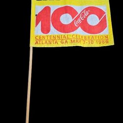 Coca-Cola Centennial Celebration Flag 1986 