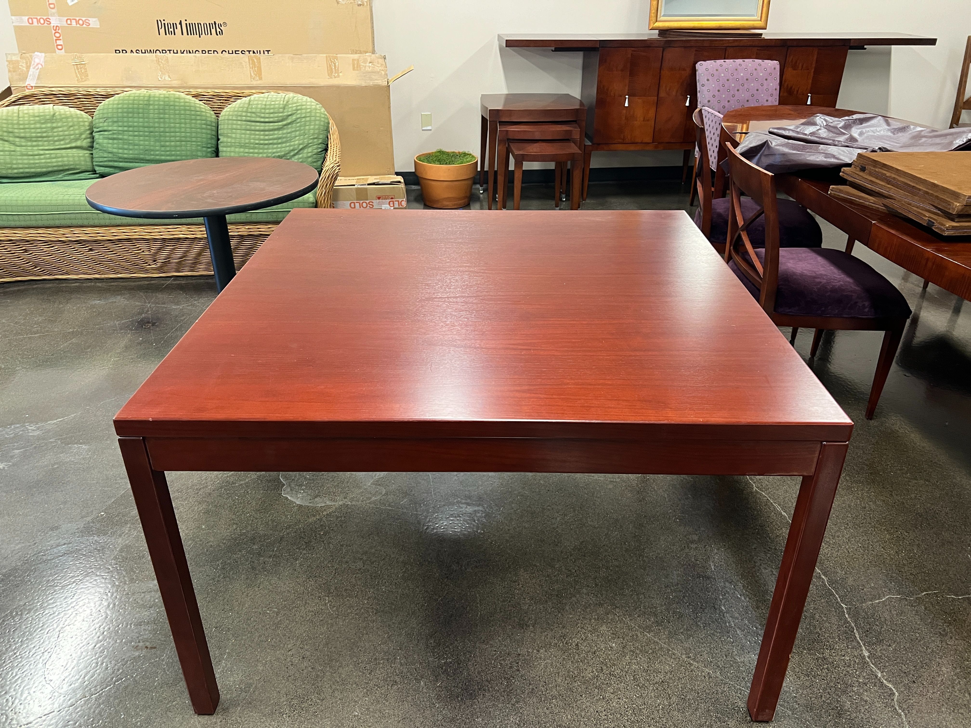 Square Cherry Wood Table