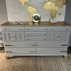 Solid Maple Gray Dresser / Changing Table