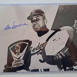Dodgers Don Newcombe Signed 11x14