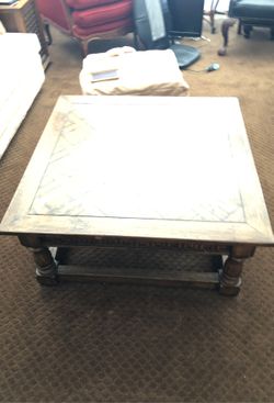 Wooden coffee table 36”Sq x 16 1/2 “ tall