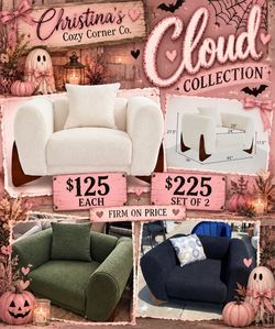 Cloud Collection Boucle Accent Chair