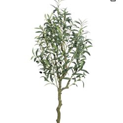 Artificial Olive Tree 4FT, Faux Olive Tree Plant with Branches and Fruits for Modern Home Office
