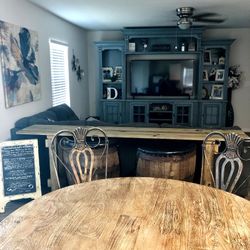 Antique Wine Barrel Chairs 