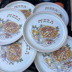 Set of (6) Tre C Made in Italy plates