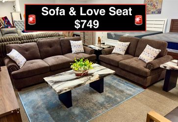 GREAT DEAL !!! New Sofa and love seat 2pc
