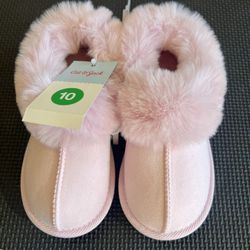 Size Ten Kids Slippers Cat and Jack