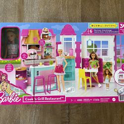 Barbie Cook ‘N Grill Restaurant Playset