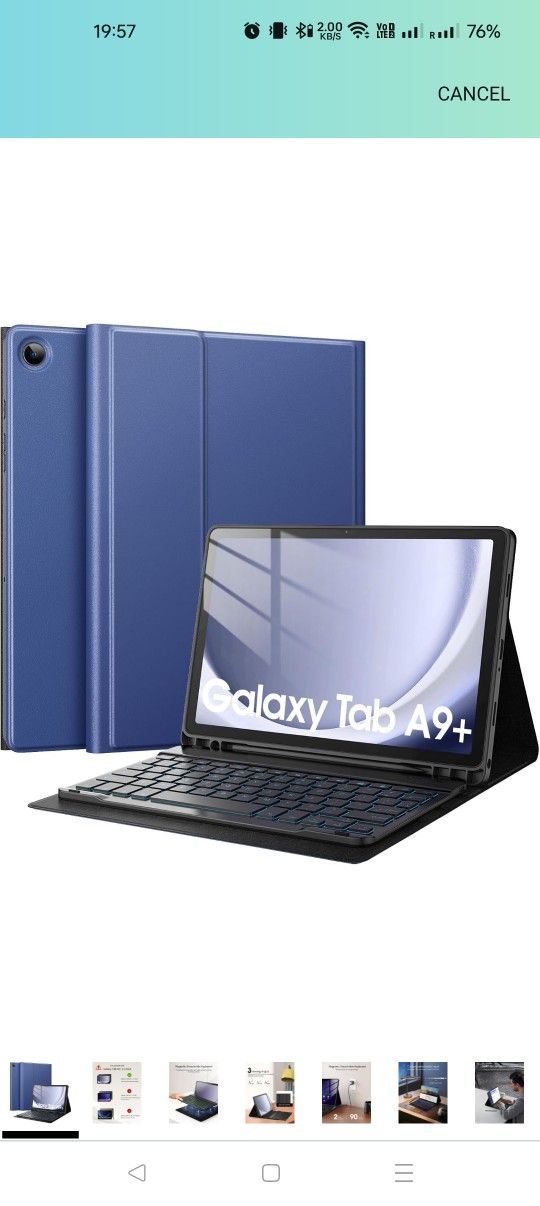 Keyboard Cover For Samsung Galaxy Tab A9+