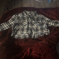 Jolie & Joy Cropped Button up Shirt