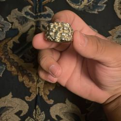 White Gold Nugget Ring