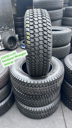 SET OF FOUR USED TIRES LT AT 275/65/18