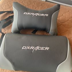 gaming chair headrest and lumbar support