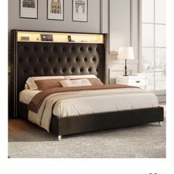 Jocisland Queen Size Bed Frame