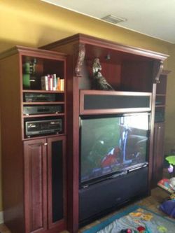 favorite this post Custom Entertainment Center with Pioneer Elite Pro-720HD Projection