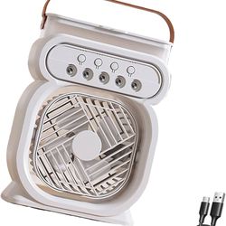 Multifuntional Portable Fan With Lighting USB Powered Desk Fan Suitable For Students Travelers And Campers Present