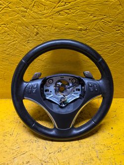 2006-2009 BMW E90 E92 E93 328 335 Steering Wheel M SPORT Leather w Shifters